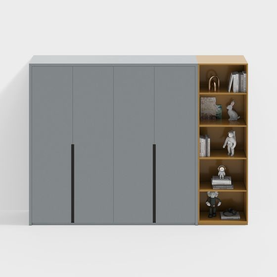Stylish Urban Storage Cabinet 3D model