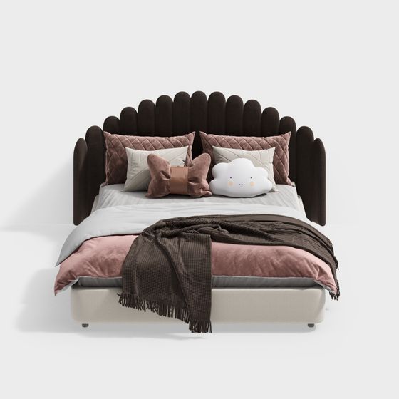 Cozy Retreat 3D model Bed Design