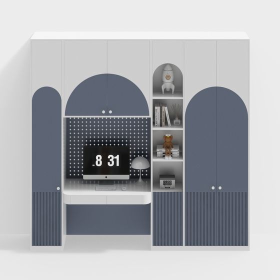 Futuristic Study Room 3D model