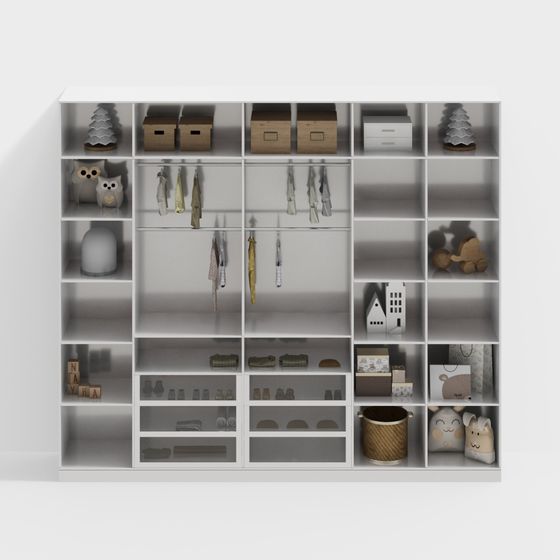 Charming Children’s Storage Cabinet 3D model