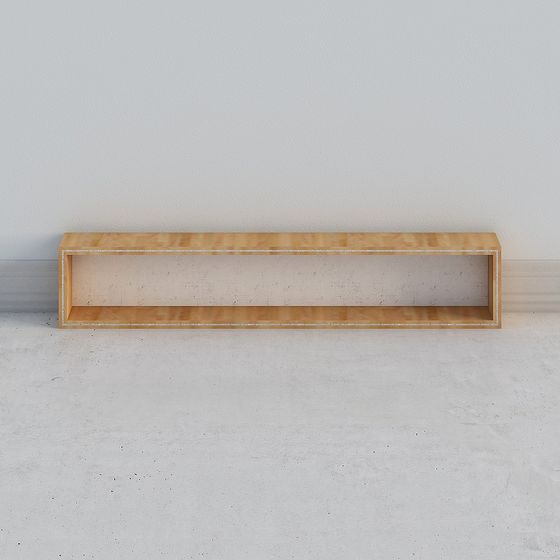 Shelf 3 3D Model in Brown