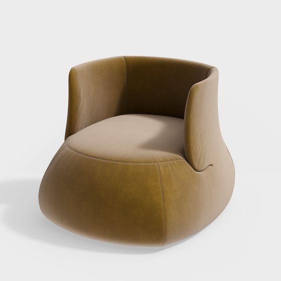Cozy Curve Chair 3D model