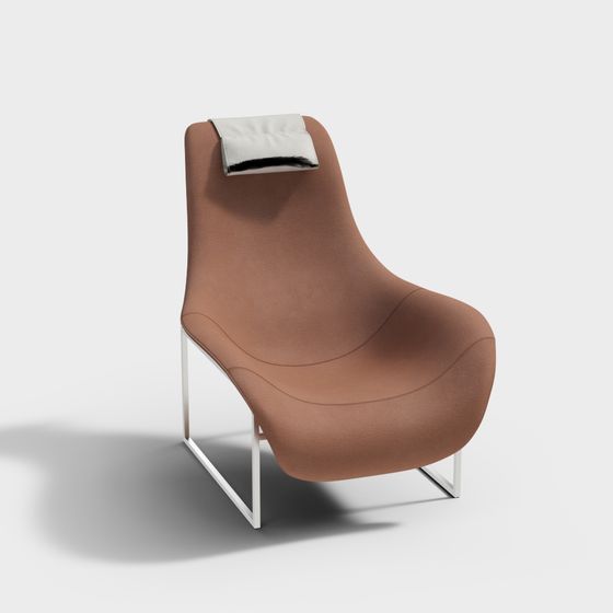 Stylish Curved Seat 3D Model for Creative Projects