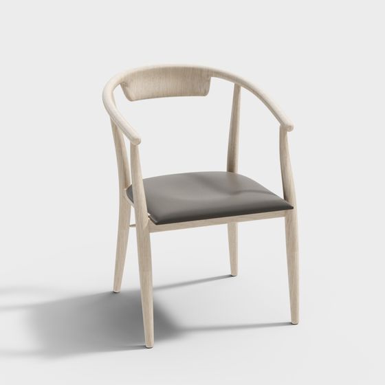 Stylish Minimalist Chair 3D model for Creative Projects