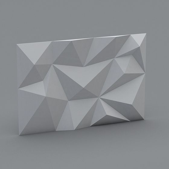 Prism Wall Low-Poly 3D Model for Creative Projects