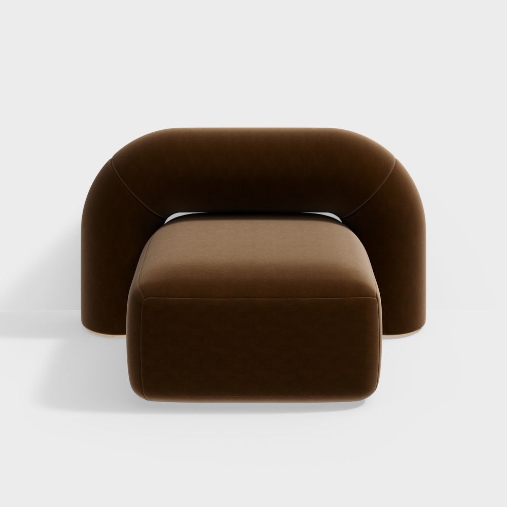 Canapé en tissu simple moderne