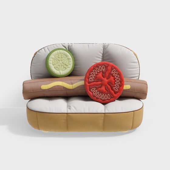 Unique Burger Couch 3D model