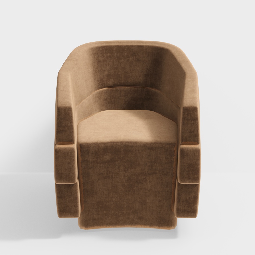 Modern Velvet Single Sofa