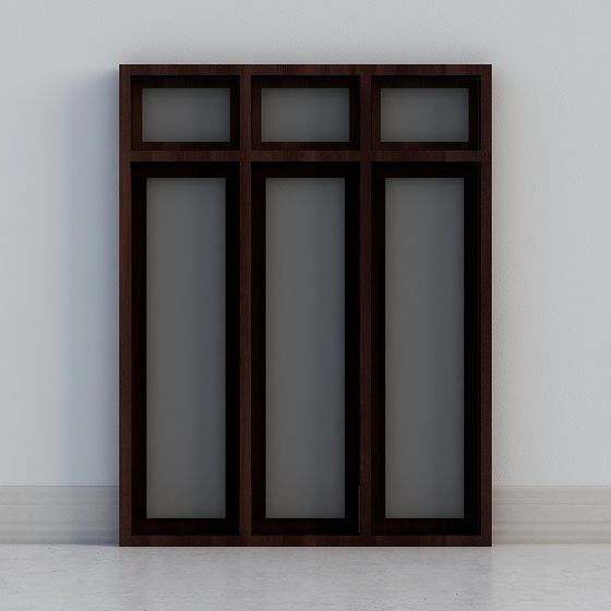 Elegant Low-Poly Door Frame 3D Model