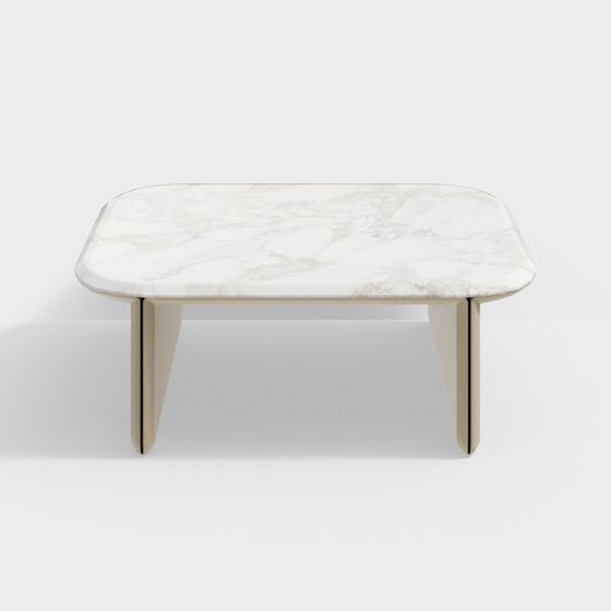 Stylish Marble Coffee Table 3D model