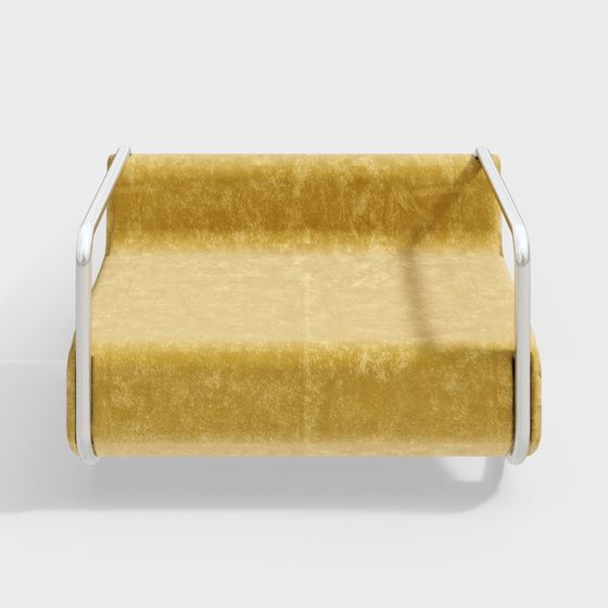 Luxury Low-Poly Armchair 3D model