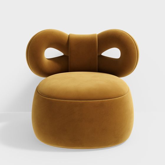 Charming Bowknot Sofa 3D model for Contemporary Spaces