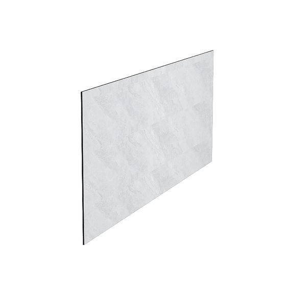 Straight Skirting Line 3D Model in Black