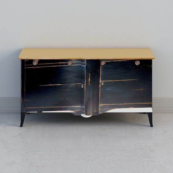 Vintage Sideboard 3D model with Unique Charm