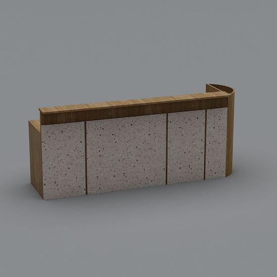 Minimalist Reception Desk 3D model