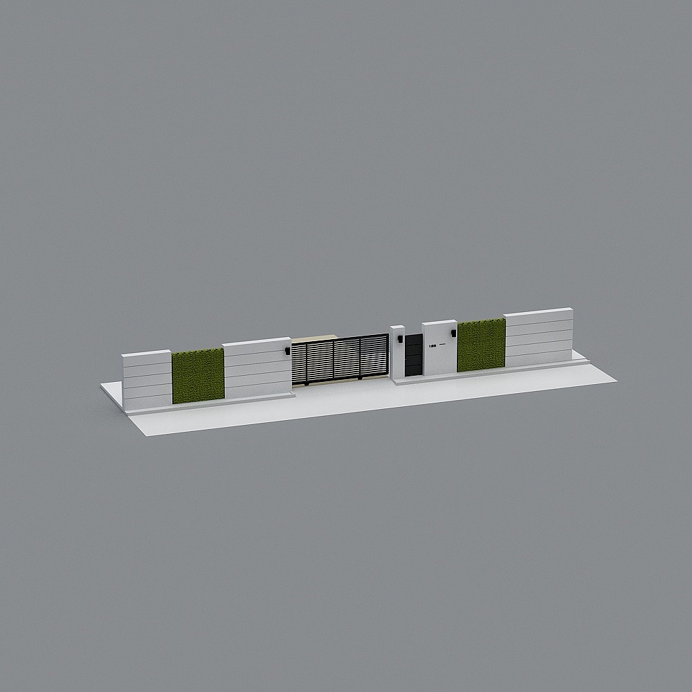 City Gate 3D model - Modern Architectural Design