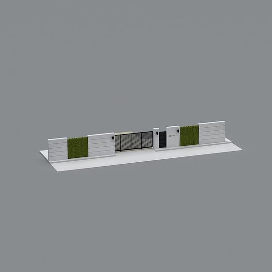 City Gate 3D model - Modern Architectural Design