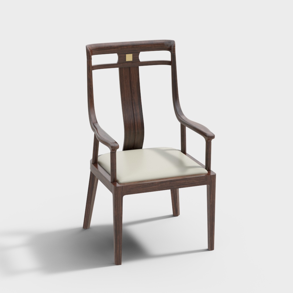 Art Deco Dining Chair 3D model