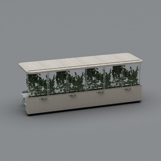 Urban Green Wall 3D model for Tranquil Spaces