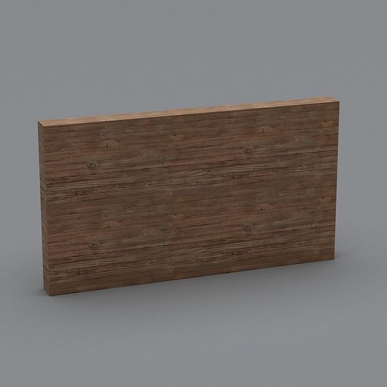 Vintage Wooden Plank 3D model