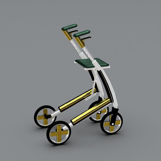 Elegant Wheelchair 3D Model for Urban Designs