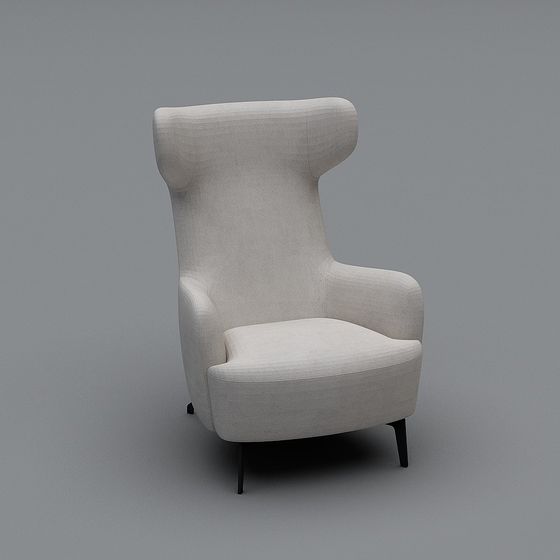 Stylish Wing Chair 3D model