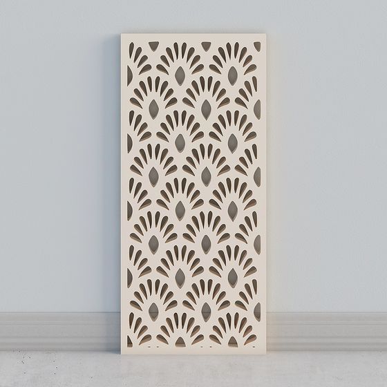 Lacy Panel 3D Model in Low Poly Art Style