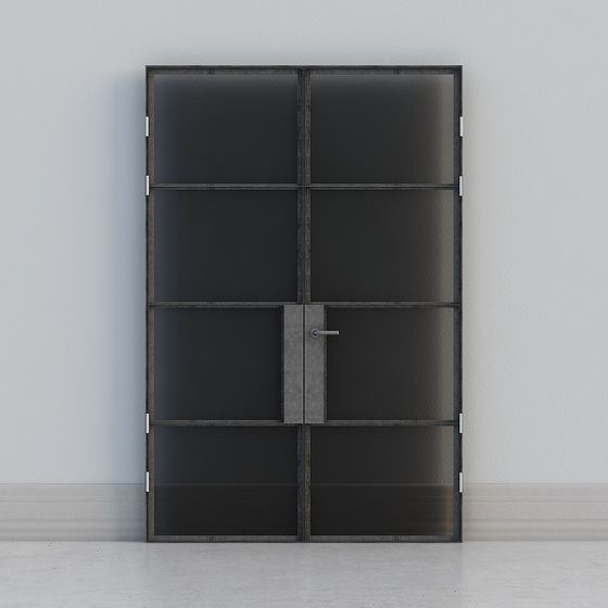 Industrial Style Double Door 3D model