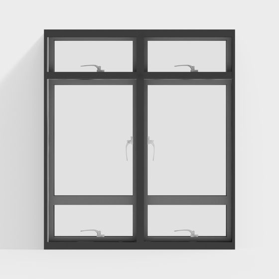 Stylish Low-Polygon Window 3D model for Creative Spaces