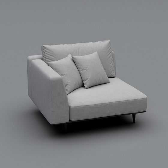 Modern Minimalist Sofa 3D model