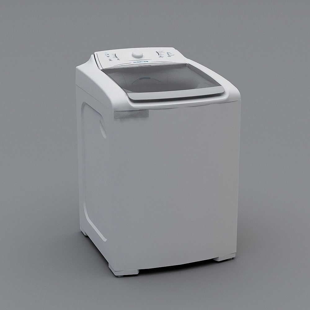 Minimalist Washing Machine 3D model for Modern Design