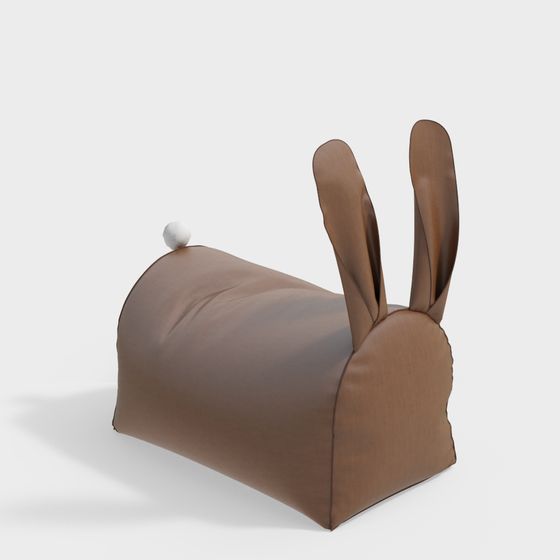 Bunny Chair Low-Poly 3D Model