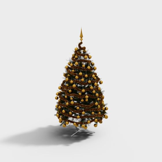 Charming Low-Poly Christmas Tree 3D Model