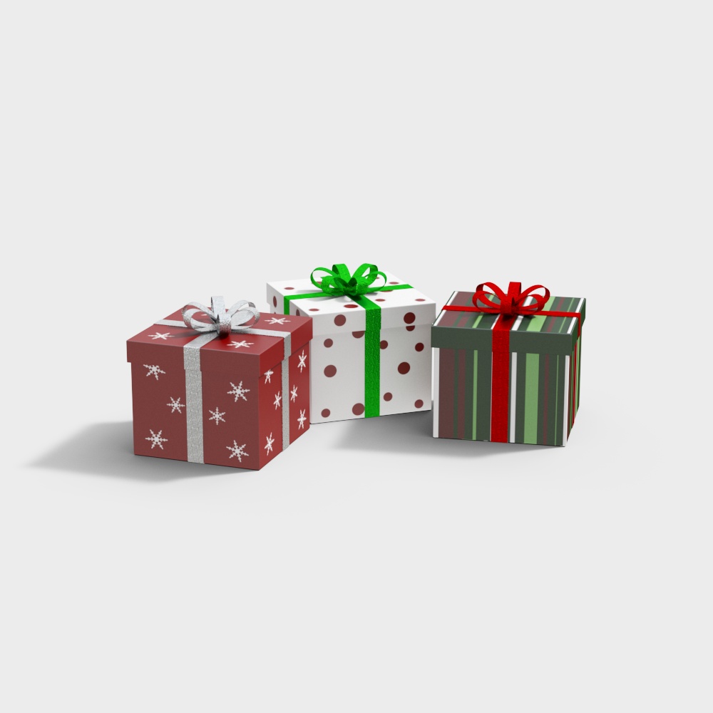 Modern gift box decorations