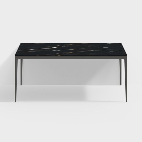 Elegant Urban Marble Dining Table 3D model