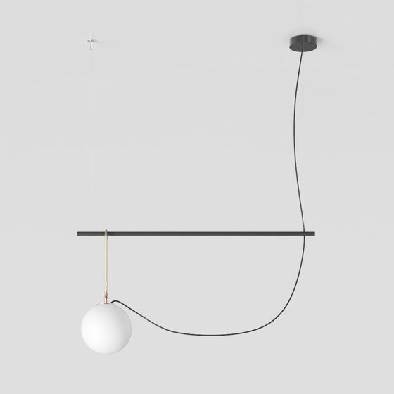 Elegant Low-Poly Chandelier 3D Model