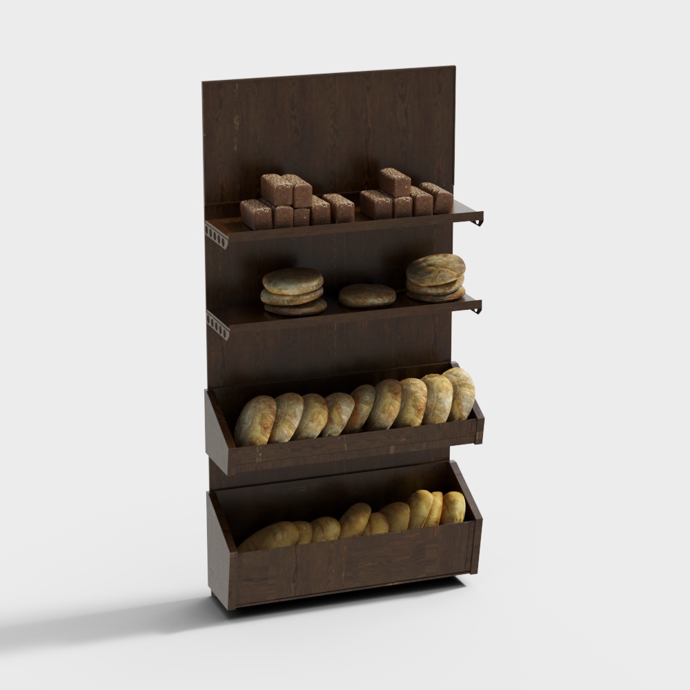 Étagères de boulangerie modernes