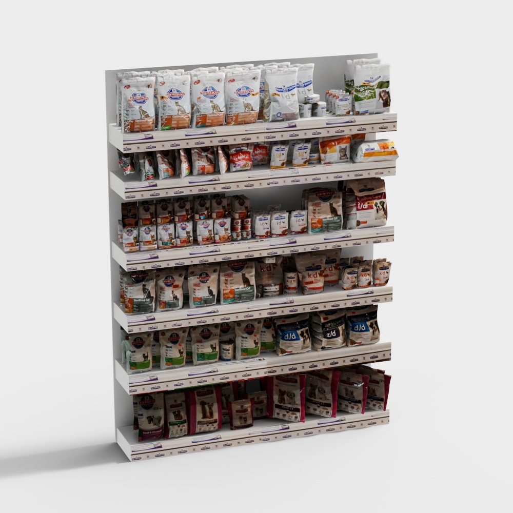 modern food shelves