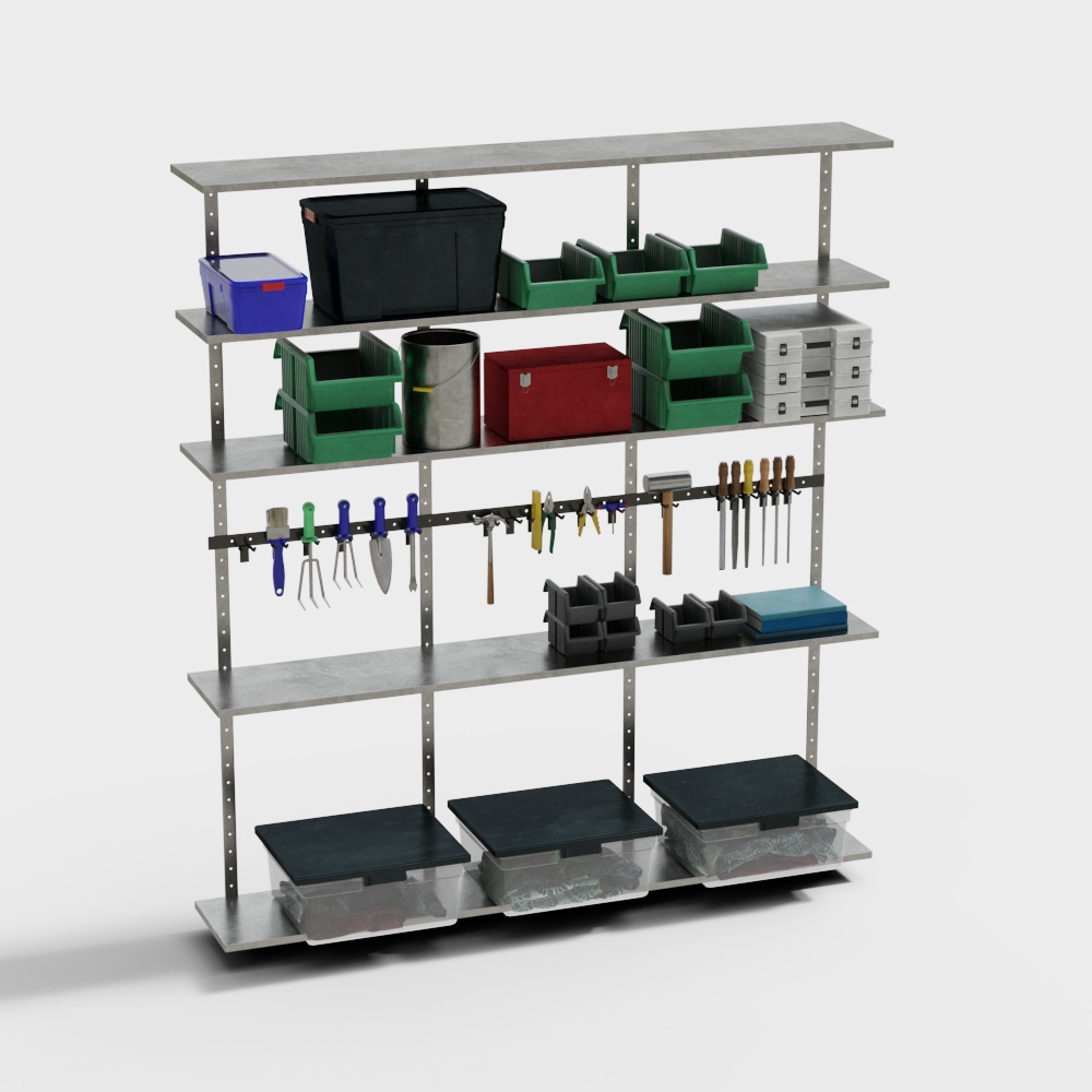 Hardware tool shelves