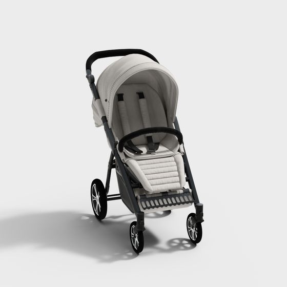 Stylish Stroller 3D model for Creative Applications