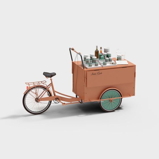 Vintage James Cycle Tricycle 3D model