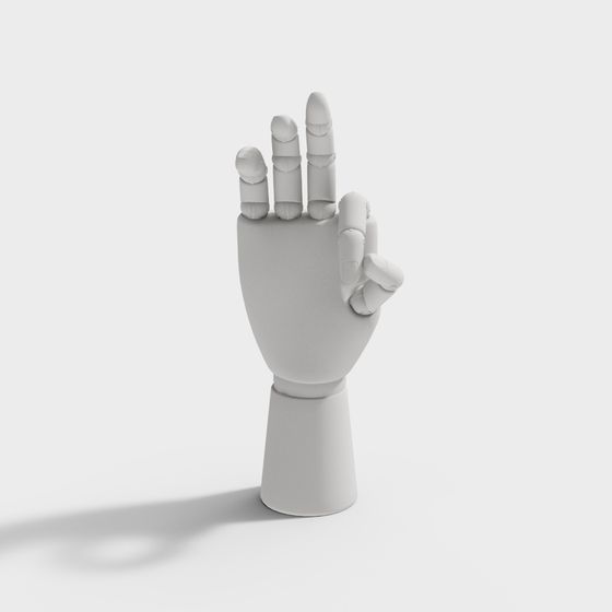Low Poly Hand Palm 3D model for Creative Projects