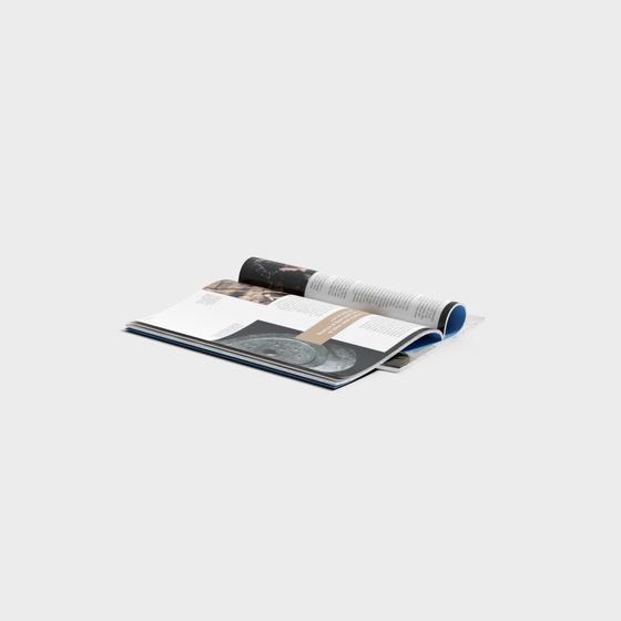 Elegant Open Magazine 3D model
