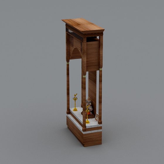 Oriental Classic Screen 3D model