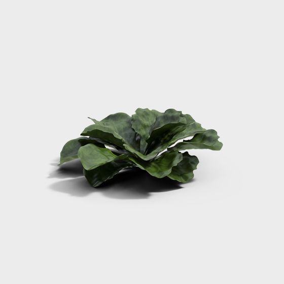Lush Leaf Cluster 3D model for Realistic Designs