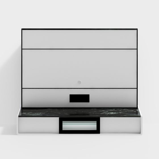 Stylish Minimalist Nightstand 3D model