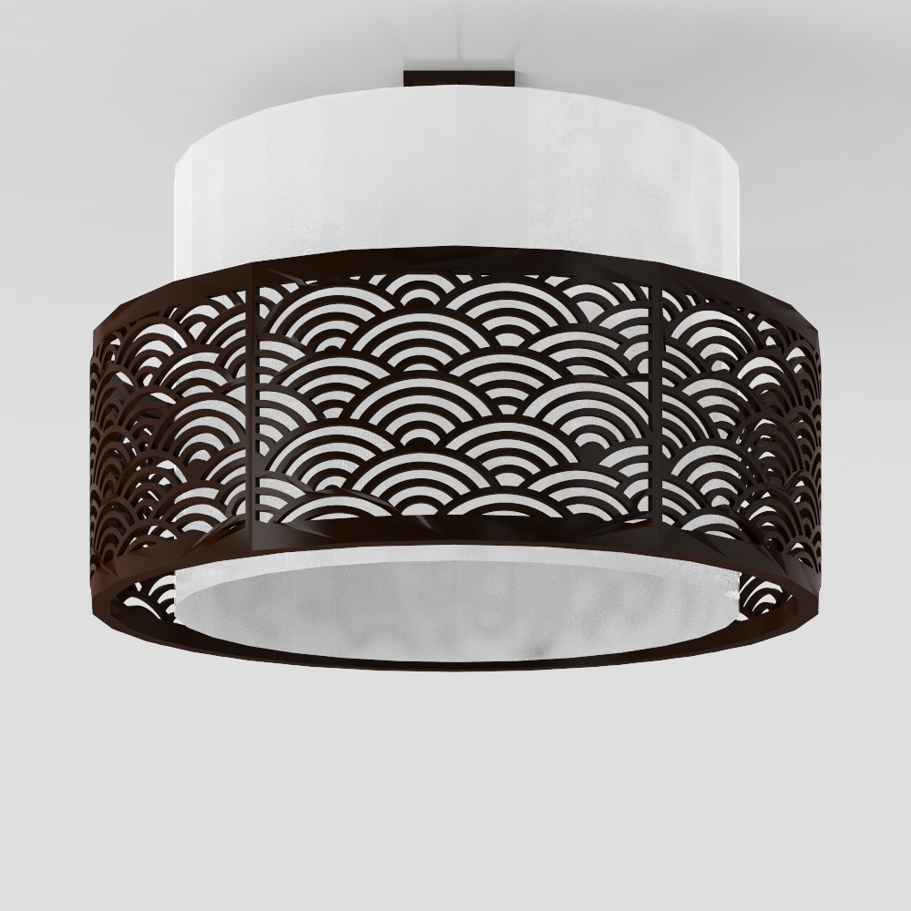 Elegant 3D Lighting Model – Wave Pattern Design