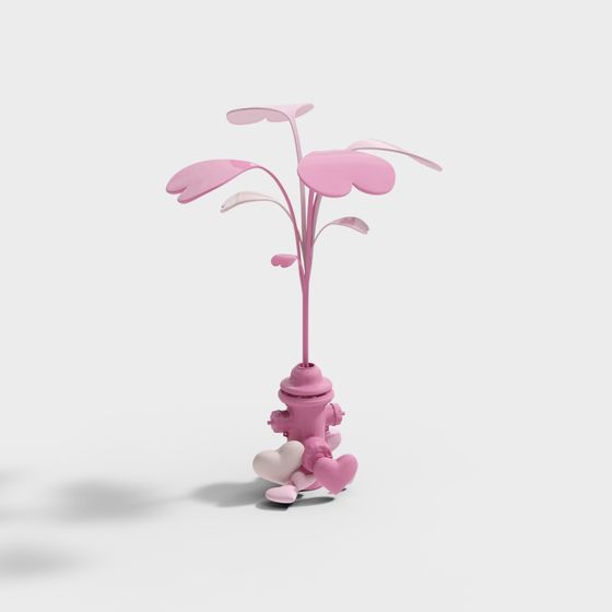 Heart Bloom 3D model for Creative Projects