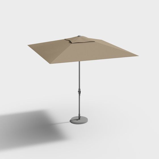 Stylish Square Umbrella 3D model for Modern Spaces