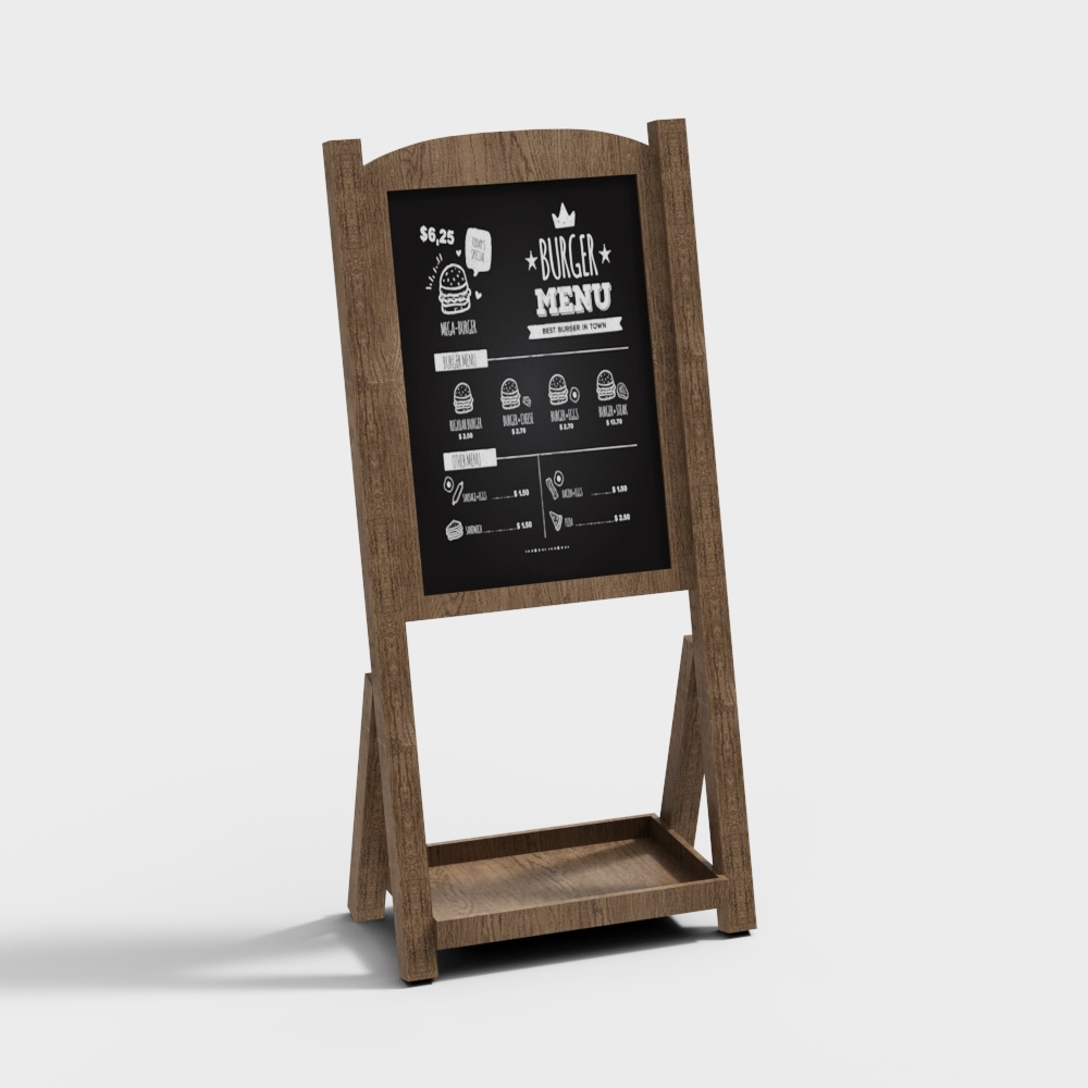 ModerY cafe restauraYt blackboard billboard